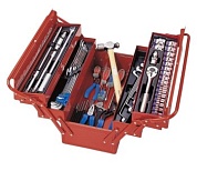 902-065MR01 KING TONY Набор инструментов универсальный, раскладной ящик, 65 предметов
