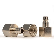 Штуцер папа с внутренней резьбой 1/2F, никелированная сталь, 50шт