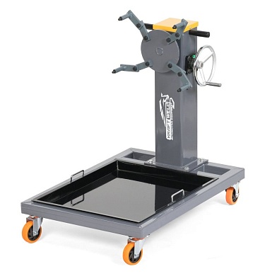 KraftWell ROTO 500 Стенд для разбора двигателей г/п 500 кг, с редуктором, усиленный