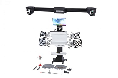 Стенд сход-развал 3D четырехкамерный настенный NORDBERG C804-C_серый