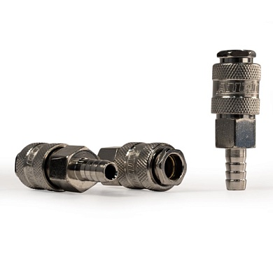 Штуцер мама ёлка d.10мм F, никелированная сталь, 50шт