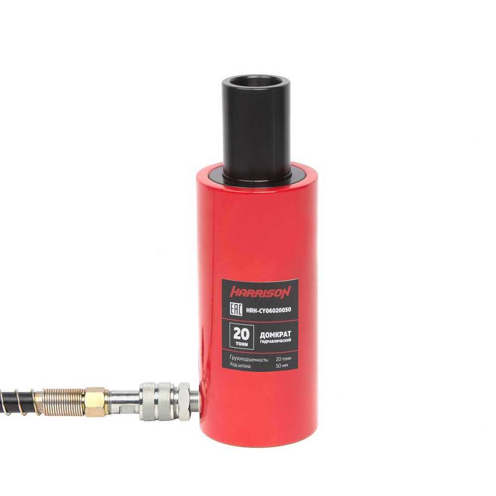 HRH-CY06020050 Гидравлический цилиндр (домкрат) с полым штоком, однополостной 20 т, ход 50 мм