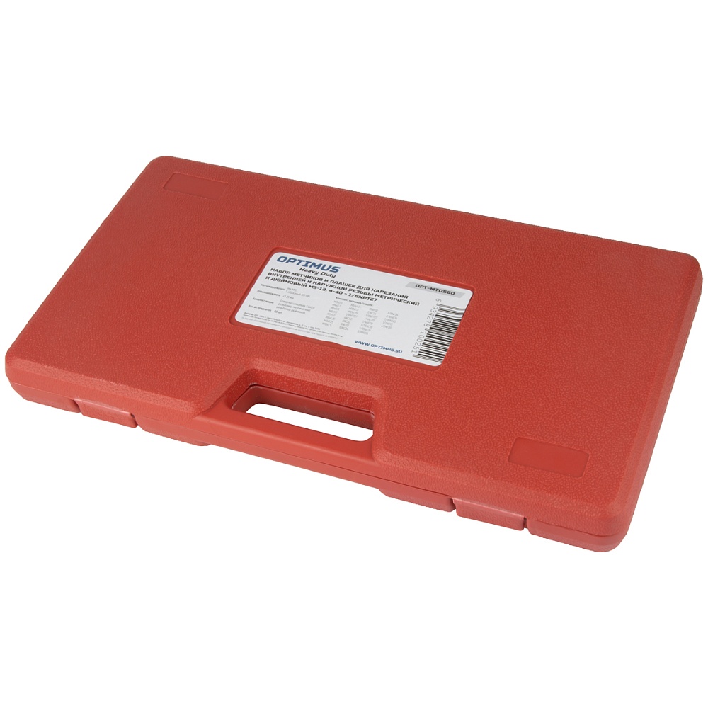 OPT-MTDS60 Набор метчиков и плашек М3 - 12, 4-40 - 1/8NPT27, 60 предм.,метрическая и дюймовая резьба OPTIMUS